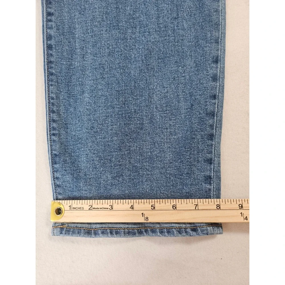 Old Navy OG Loose High Rise Jeans Womens 14 Medium Wash Straight Leg Denim